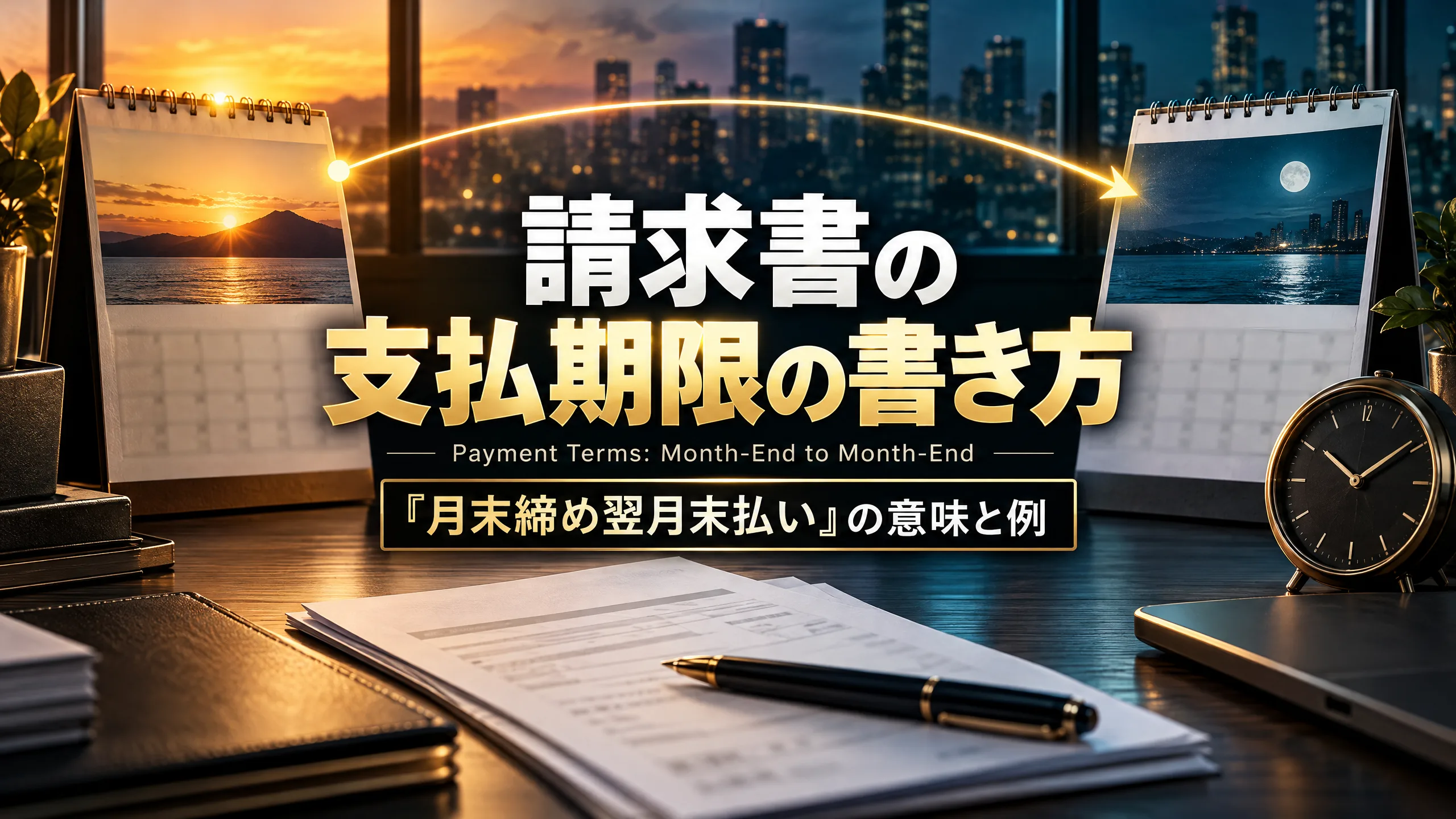 請求書の支払期限の書き方｜「月末締め翌月末払い」の意味と例
